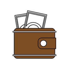 wallet with money icon image