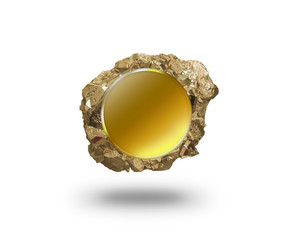 Cryptocurrency physical gold coin