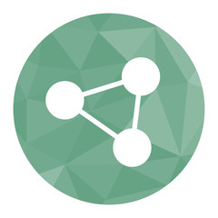 Polygon Icon soziales Netzwerk