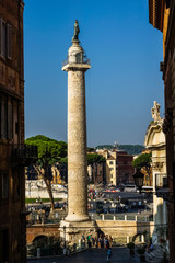 Fototapeta na wymiar Trajan`s Column in Rome, Italy