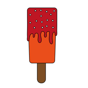 delicious  ice cream with sprinkles icon image