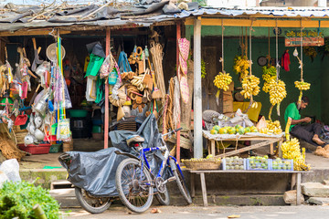 Dutch Market with all kinds of vegetables and tropical fruits in the major city Galle. The Green...