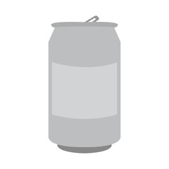 Isolated beer can on a white background, Vector illustration