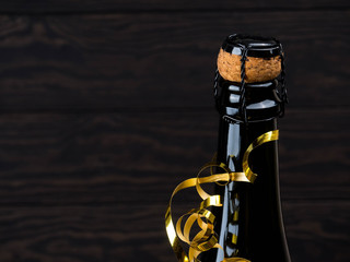 Fototapeta na wymiar New Year concept with champagne