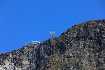 The new gondola Skylift in Loen, Sogn.