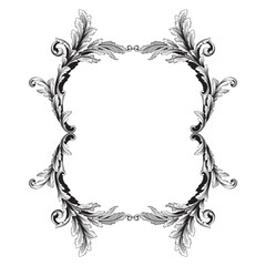 Baroque vector vintage elements