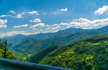 Picturesque mountains are located in the heart of Montenegro.