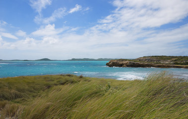 Devil's Bridge bay - Caribbean tropical sea - Antigua and Barbuda
