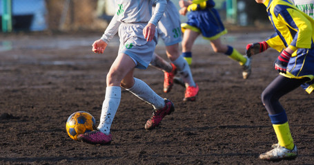サッカー　フットボール © makieni