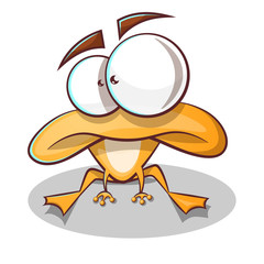 Cute, funny frog cartoon Vector eps 10