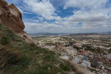 Fototapeta na wymiar View from Uchhisar castle in Cappadocia