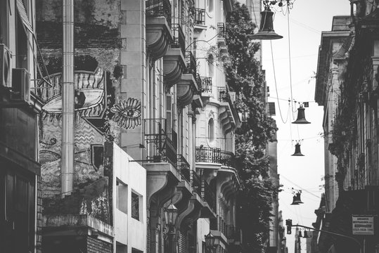 Street with houses in Buenos Aires. Shevelev.