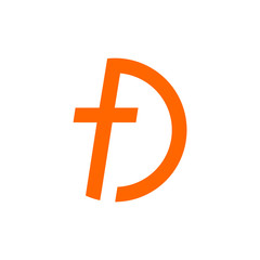 Letter F D Logo 