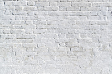 clean white painted brick wall. background, texture.