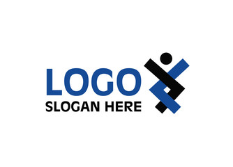 Vector - People unity logo, isolated on white background. Vector illustration.