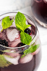 Fresh blackberry drink