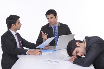 Businessmen in a meeting