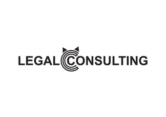 Vector - Copyright legal consulting modern logo, isolated on white background. Vector illustration.