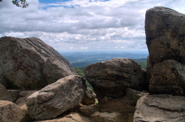 View from the Shenandoah Parkway through Boulders