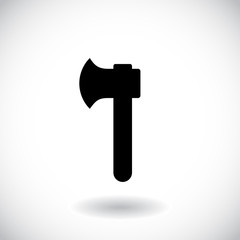 Axe icon isolated on a white background. Vector illustration