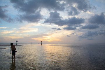 Fototapeta premium Fishing Low Tide