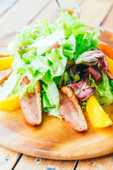 Grilled Duck breast with vegetable salad