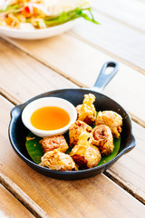 Deep fried crab roll