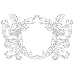 Ornament vector baroque