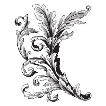 Ornament vector baroque