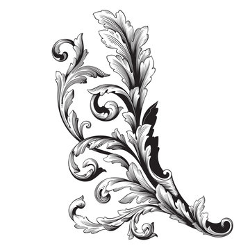 Ornament vector baroque