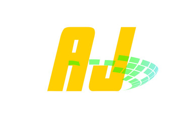 AJ Initial Logo for your startup venture