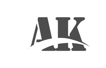 AK Initial Logo for your startup venture