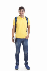 Fototapeta premium Portrait of a college student smiling