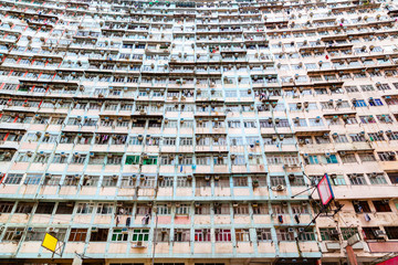 Obraz premium Crowded Housing in Hong Kong