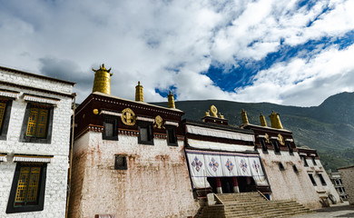 Fototapeta na wymiar Tibet architecture