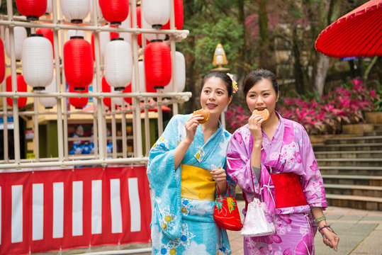 tourists going to japan participate festivals