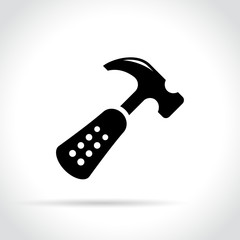 hammer icon on white background