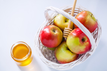 Apples, pomegranate and honey for Rosh Hashanah