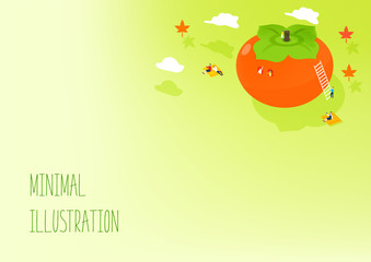 Autumn minimalist illustration