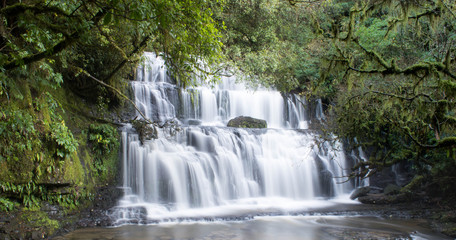 Fototapeta na wymiar New Zealand Punakaiki Waterfalls