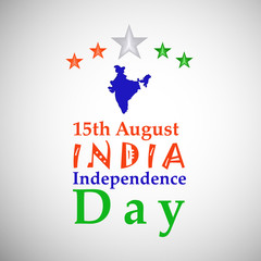 Obraz na płótnie Canvas illustration of elements of India Independence day background