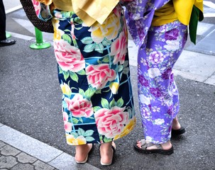 日本の夏　着物ガール