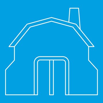 recommend clip art: Blacksmith workshop building icon outline