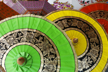 colorful craft umbrella 