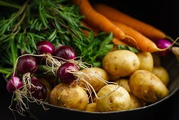 Crédence de cuisine en verre imprimé Légumes légumes frais