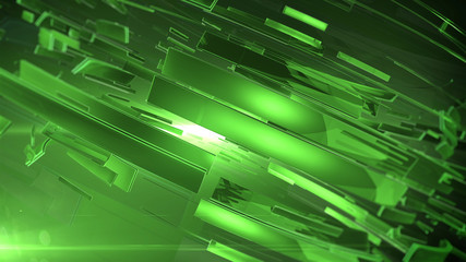 Beautiful Green 3d abstract background.