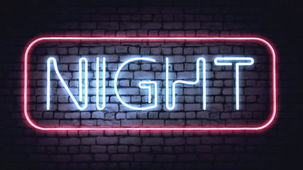 Neon NIGHT sign