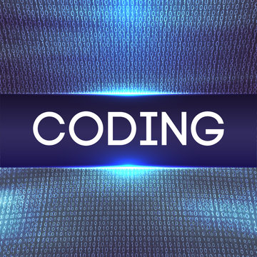 Programming code abstract technology background of software developer and Computer script