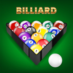 set of all billiard balls in triangle