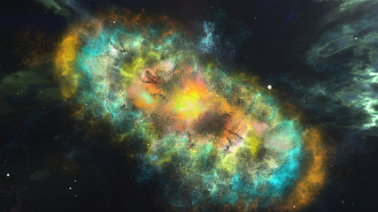 Fototapeta na wymiar Super Massive Galaxy on a dark background